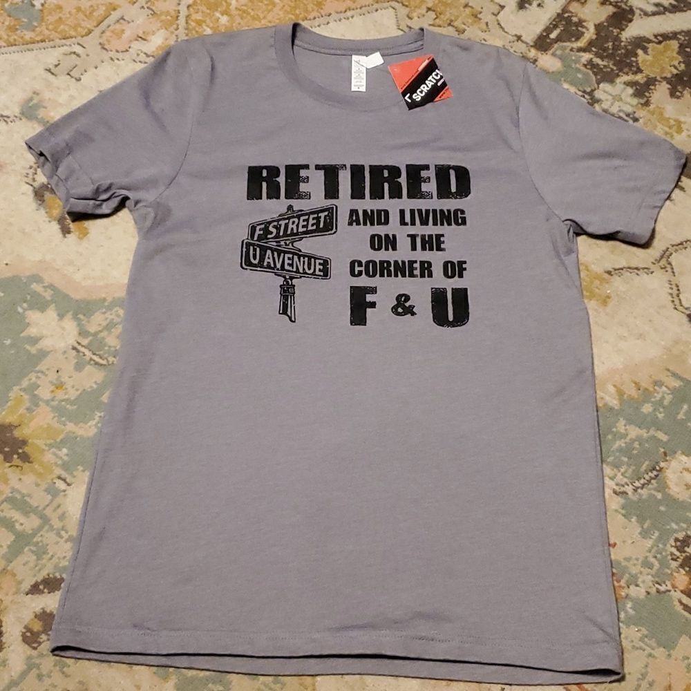 Retired on the corner of F and U. Tee
